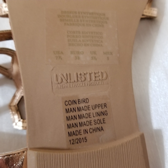Unlisted by Kenneth Cole Sandals In Size 7.5 - Picture 8 of 9